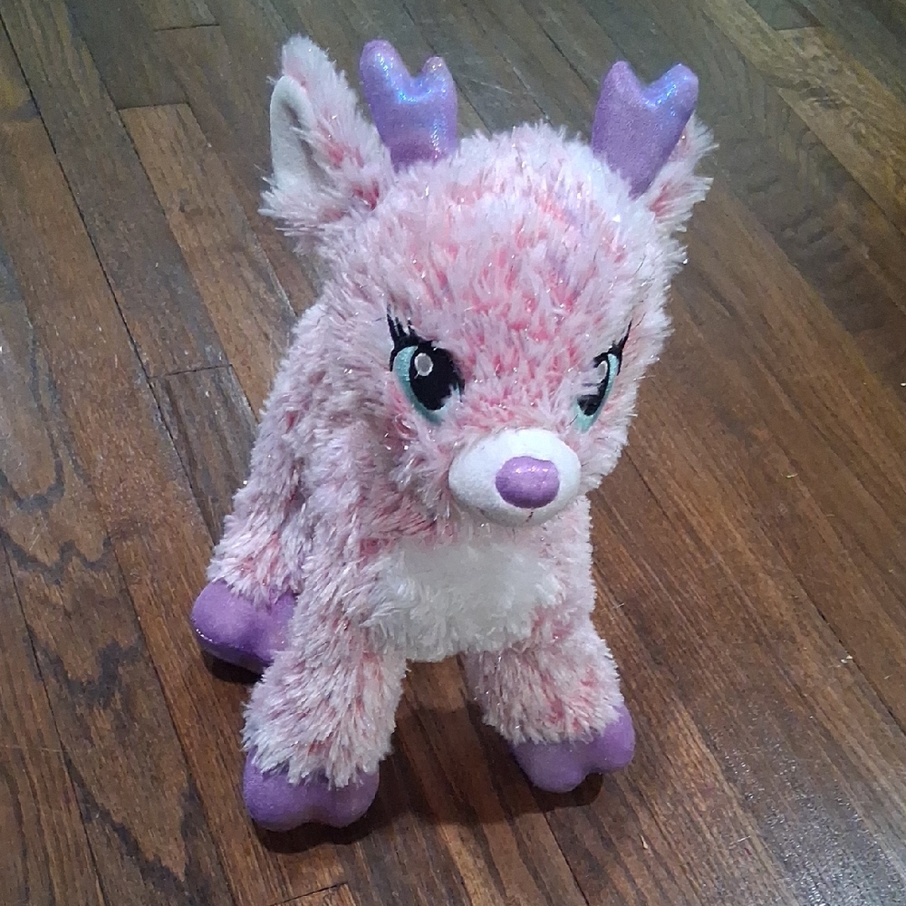 Plush Pink Sparkle Deer Stuffed Animal - Soft Kids Toy BUILD-A-BEAR